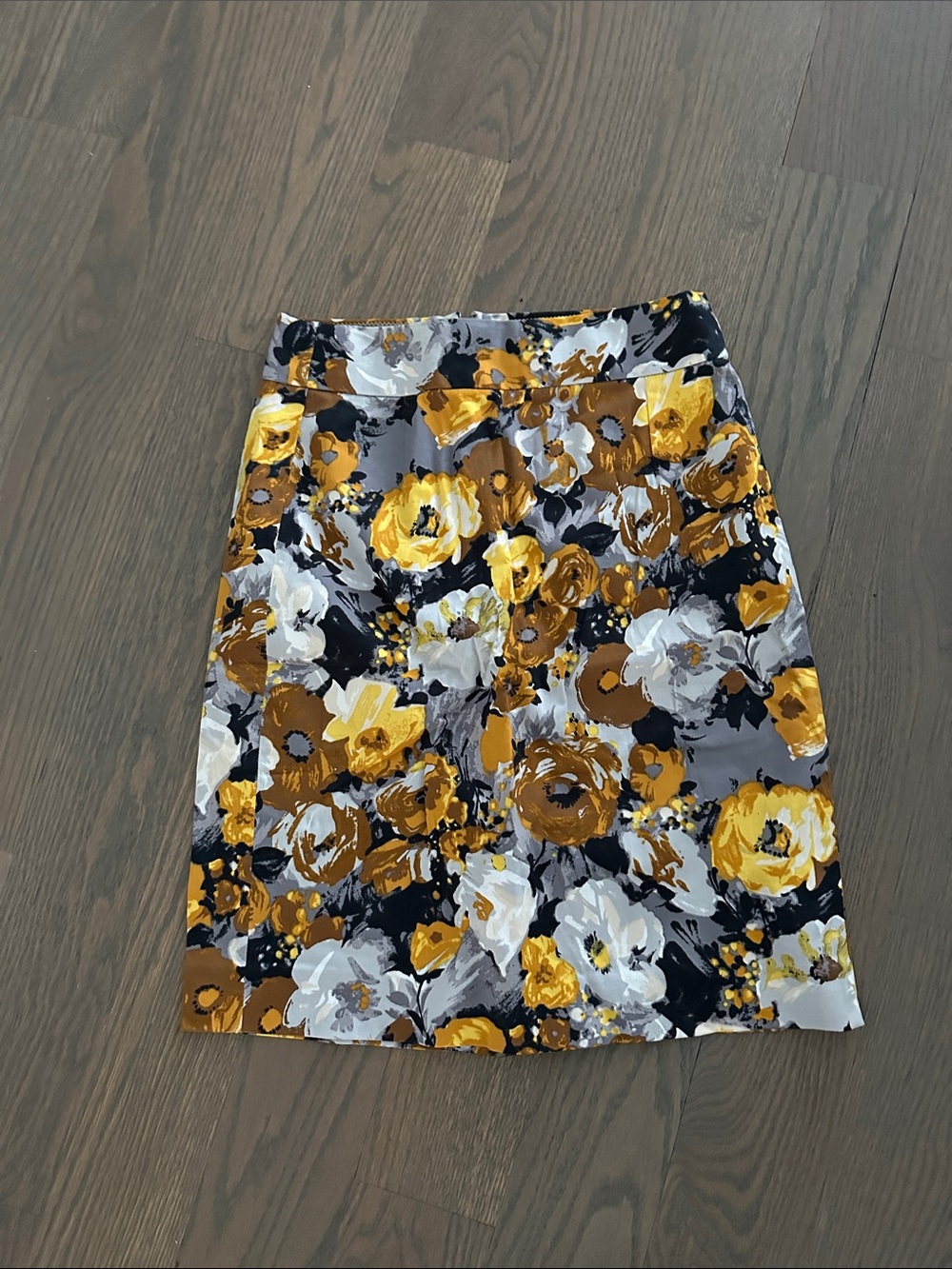 J.Crew Stretch Skirt us4 Yellow Floral Print Women’s Skirt